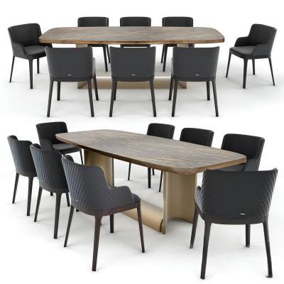 现代餐桌椅组合-46